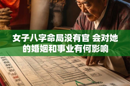 女子八字命局没有官 会对她的婚姻和事业有何影响
