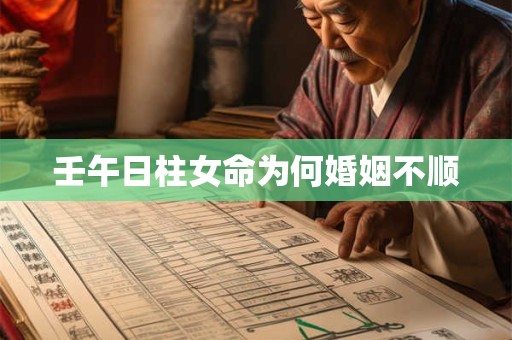 壬午日柱女命为何婚姻不顺