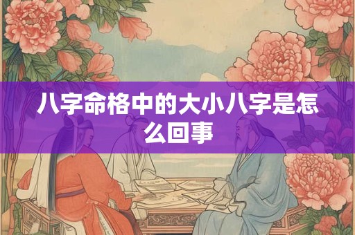 八字命格中的大小八字是怎么回事