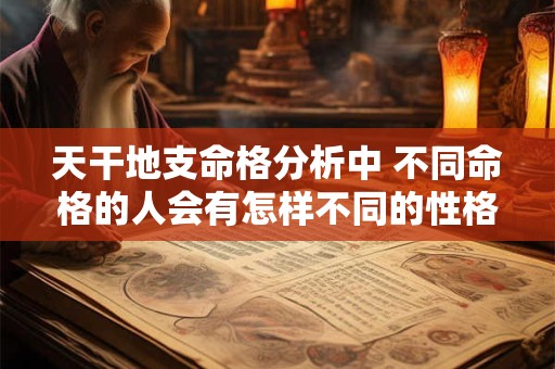 天干地支命格分析中 不同命格的人会有怎样不同的性格和命运