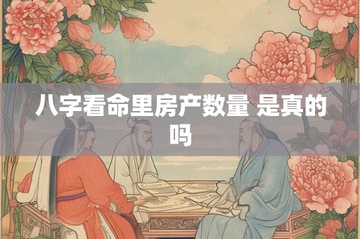 八字看命里房产数量 是真的吗