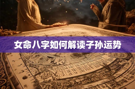 女命八字如何解读子孙运势