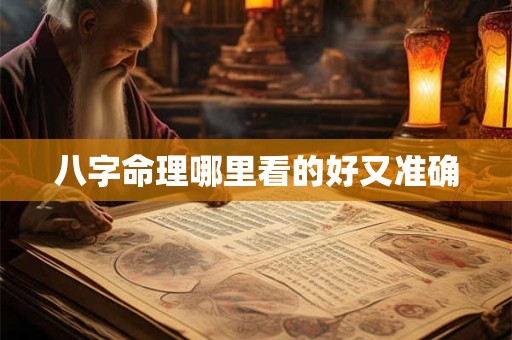 八字命理哪里看的好又准确