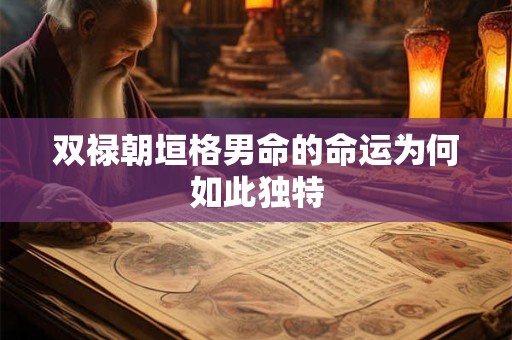 双禄朝垣格男命的命运为何如此独特