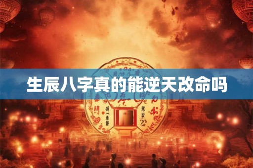 生辰八字真的能逆天改命吗