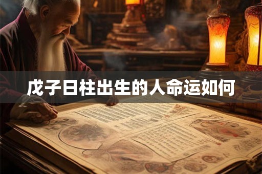 戊子日柱出生的人命运如何