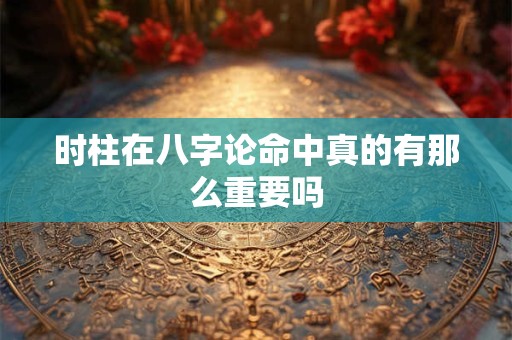时柱在八字论命中真的有那么重要吗