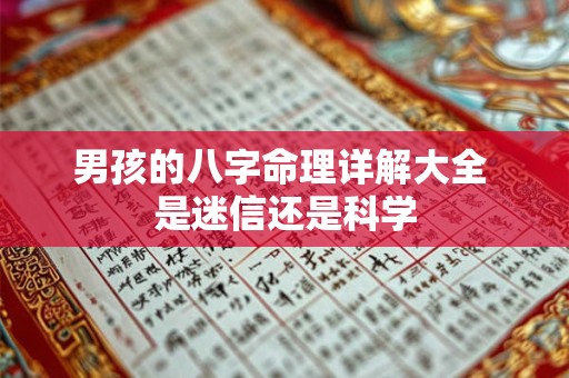 男孩的八字命理详解大全 是迷信还是科学