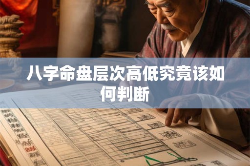 八字命盘层次高低究竟该如何判断
