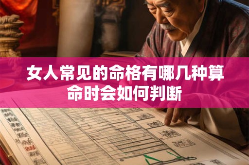 女人常见的命格有哪几种算命时会如何判断