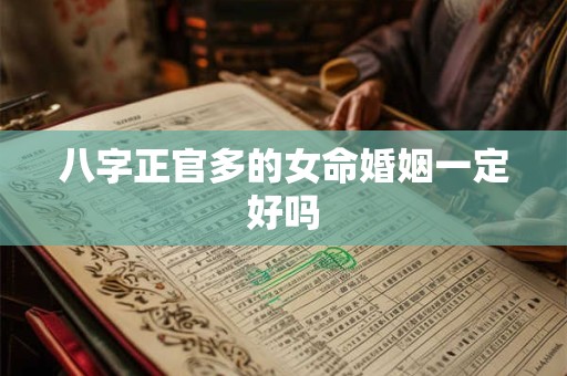 八字正官多的女命婚姻一定好吗