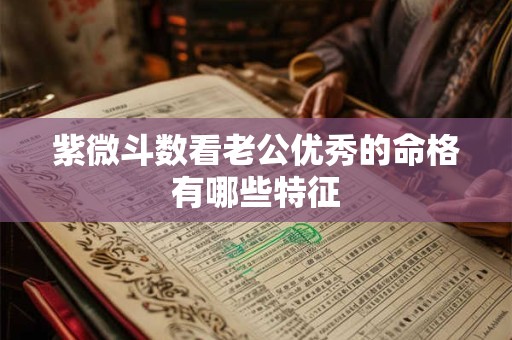 紫微斗数看老公优秀的命格有哪些特征