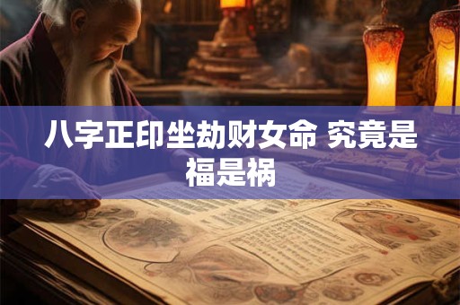 八字正印坐劫财女命 究竟是福是祸
