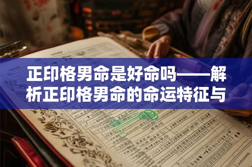 正印格男命是好命吗——解析正印格男命的命运特征与运势走势