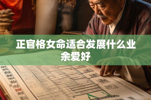 正官格女命适合发展什么业余爱好