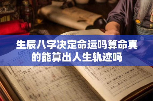 生辰八字决定命运吗算命真的能算出人生轨迹吗
