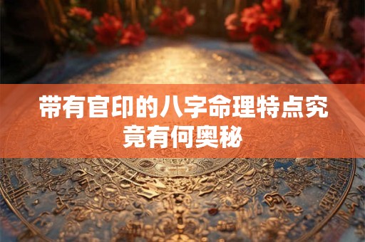 带有官印的八字命理特点究竟有何奥秘