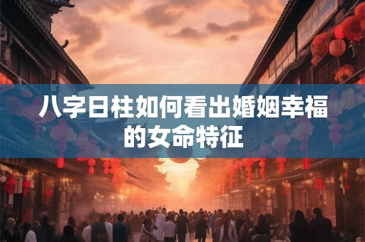 八字日柱如何看出婚姻幸福的女命特征