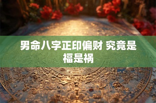 男命八字正印偏财 究竟是福是祸
