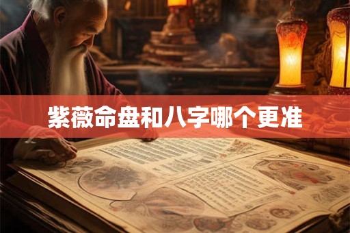 紫薇命盘和八字哪个更准