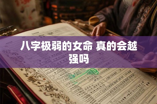 八字极弱的女命 真的会越强吗