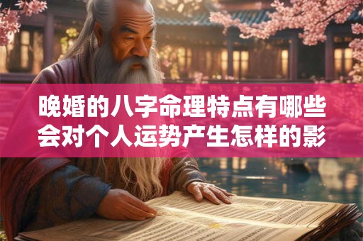 晚婚的八字命理特点有哪些会对个人运势产生怎样的影响