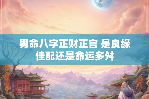 男命八字正财正官 是良缘佳配还是命运多舛