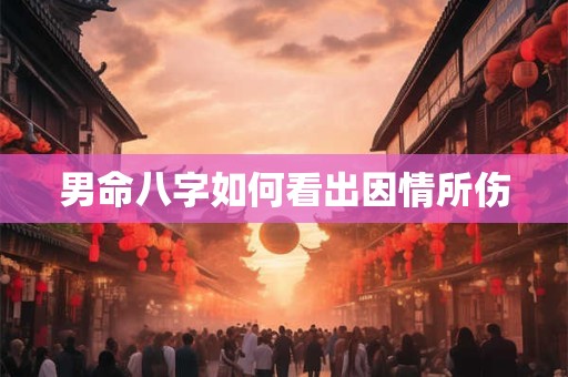男命八字如何看出因情所伤