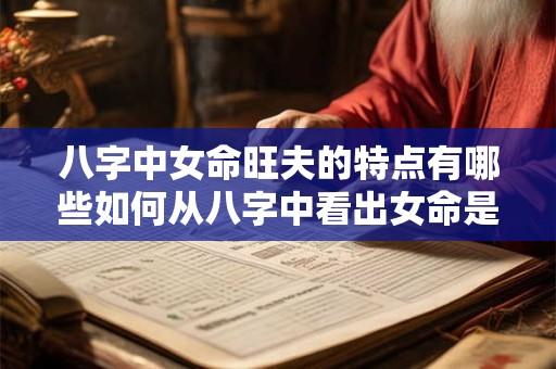 八字中女命旺夫的特点有哪些如何从八字中看出女命是否旺夫