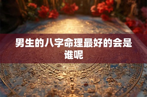 男生的八字命理最好的会是谁呢 男生的八字命理最好的会是谁呢