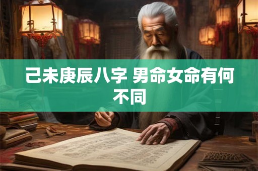 己未庚辰八字 男命女命有何不同