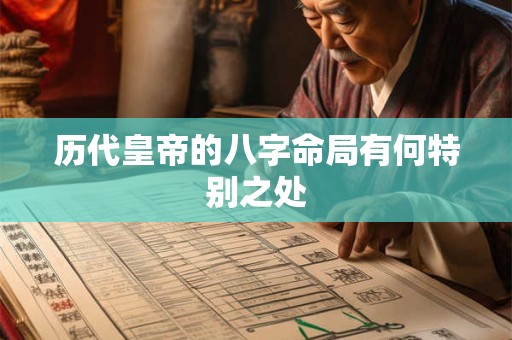 历代皇帝的八字命局有何特别之处