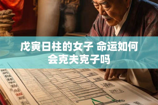 戊寅日柱的女子 命运如何会克夫克子吗