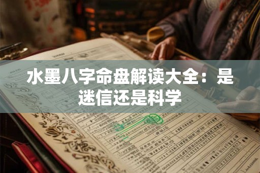 水墨八字命盘解读大全：是迷信还是科学