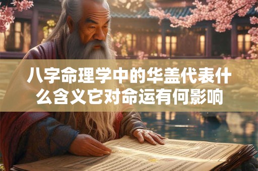 八字命理学中的华盖代表什么含义它对命运有何影响