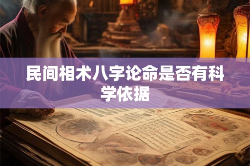 民间相术八字论命是否有科学依据