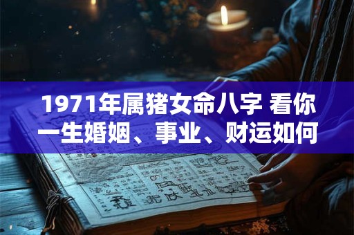 1971年属猪女命八字 看你一生婚姻、事业、财运如何