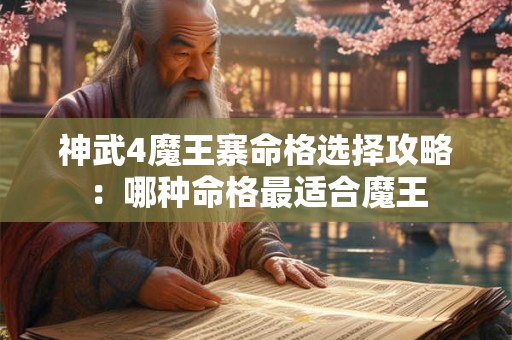 神武4魔王寨命格选择攻略：哪种命格最适合魔王
