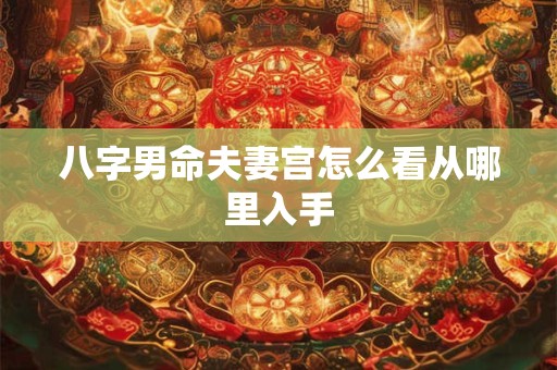 八字男命夫妻宫怎么看从哪里入手