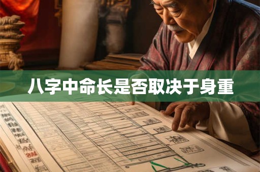 八字中命长是否取决于身重