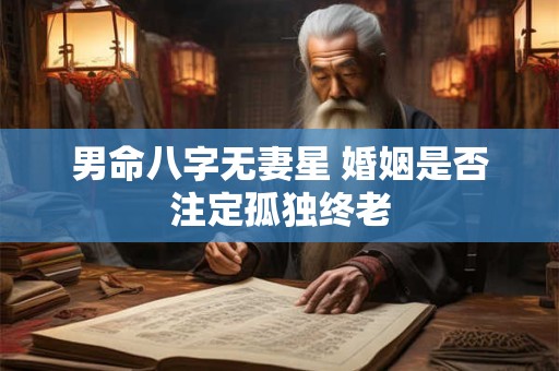 男命八字无妻星 婚姻是否注定孤独终老