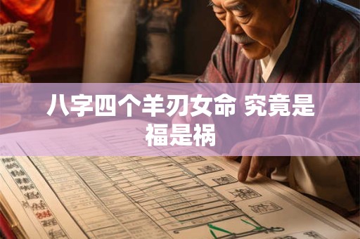 八字四个羊刃女命 究竟是福是祸