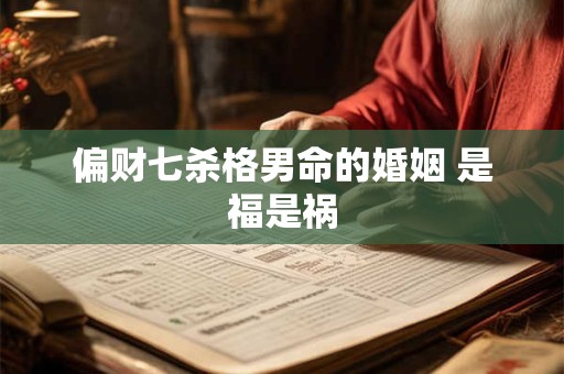 偏财七杀格男命的婚姻 是福是祸