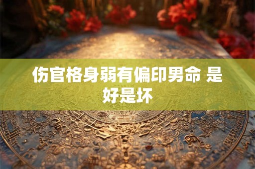 伤官格身弱有偏印男命 是好是坏