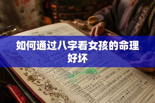 如何通过八字看女孩的命理好坏