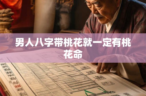 男人八字带桃花就一定有桃花命