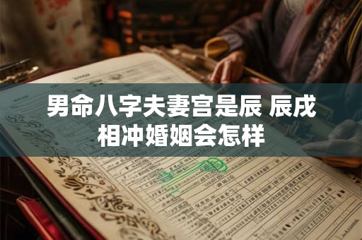 男命八字夫妻宫是辰 辰戌相冲婚姻会怎样