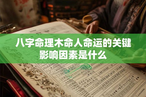 八字命理木命人命运的关键影响因素是什么 八字命理木命人命运的关键影响因素是什么