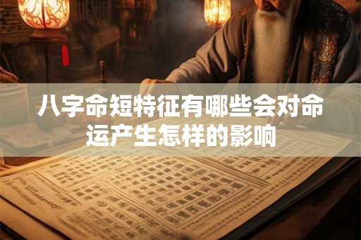 八字命短特征有哪些会对命运产生怎样的影响