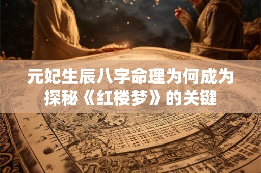 元妃生辰八字命理为何成为探秘《红楼梦》的关键